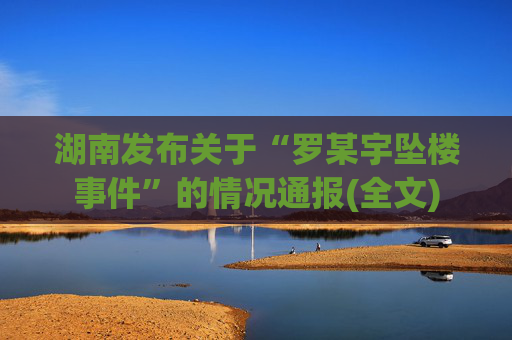 湖南发布关于“罗某宇坠楼事件”的情况通报(全文)  第1张