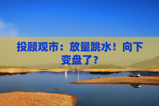 投顾观市：放量跳水！向下变盘了？