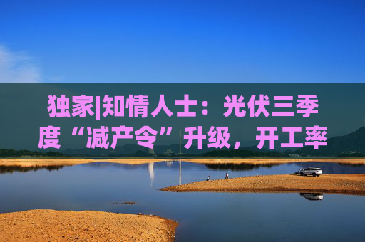 独家|知情人士：光伏三季度“减产令”升级，开工率环降10%、低价销售将审计核查