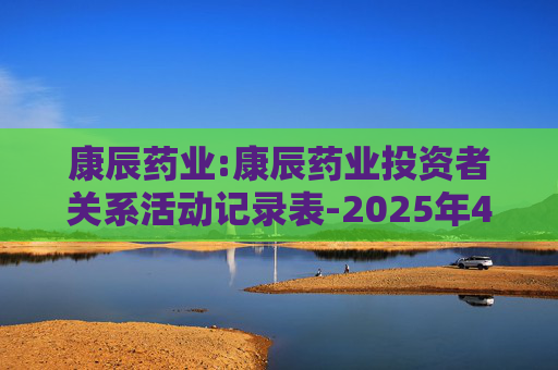 康辰药业:康辰药业投资者关系活动记录表-2025年4-6月  第1张