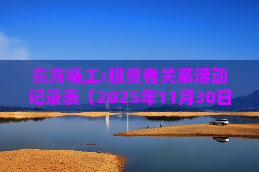 东方精工:投资者关系活动记录表（2025年11月30日）