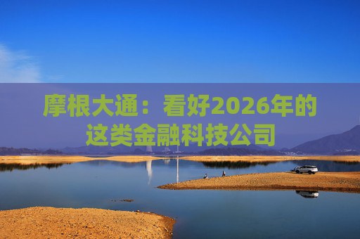 摩根大通：看好2026年的这类金融科技公司