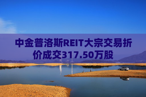 中金普洛斯REIT大宗交易折价成交317.50万股