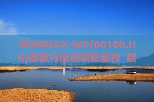 MINIMAX-WP(00100.HK)悉数行使超额配股权  额外筹资6.97亿港元
