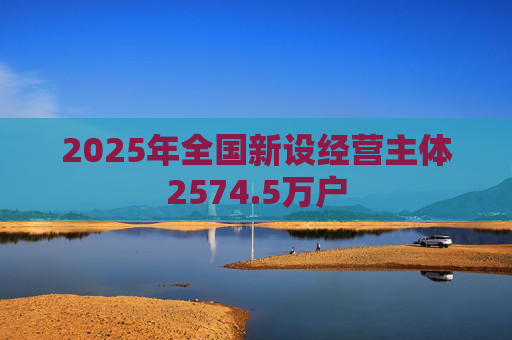 2025年全国新设经营主体2574.5万户