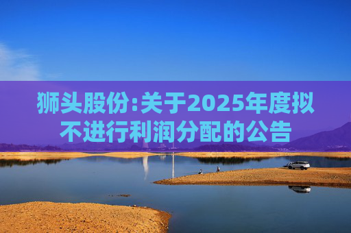狮头股份:关于2025年度拟不进行利润分配的公告