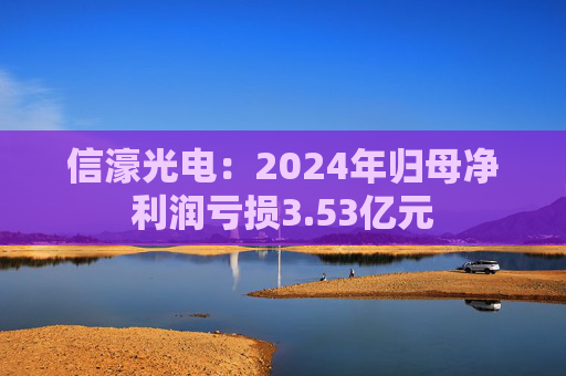 信濠光电：2024年归母净利润亏损3.53亿元