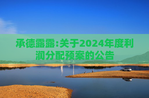 承德露露:关于2024年度利润分配预案的公告