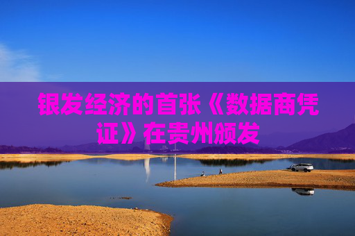 银发经济的首张《数据商凭证》在贵州颁发