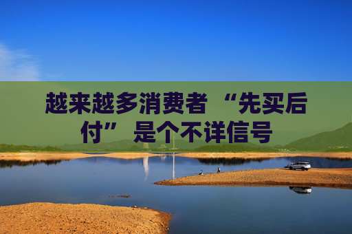 越来越多消费者 “先买后付” 是个不详信号
