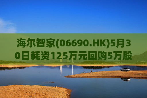 海尔智家(06690.HK)5月30日耗资125万元回购5万股A股