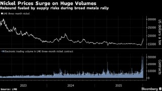 镍价飙升10% 投资者买盘推动金属价格普遍上扬