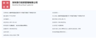 私募基金业务违规 深圳景行投资被出具警示函