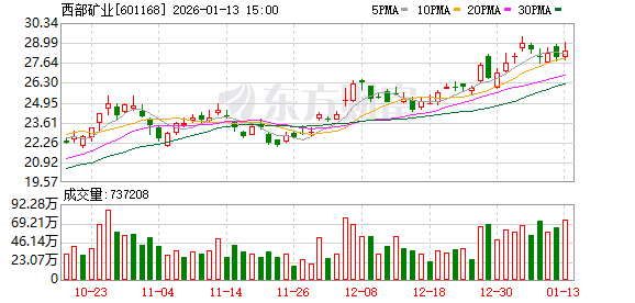 西部矿业增储找矿取得突破 新增铜资源量131.42万吨  第1张