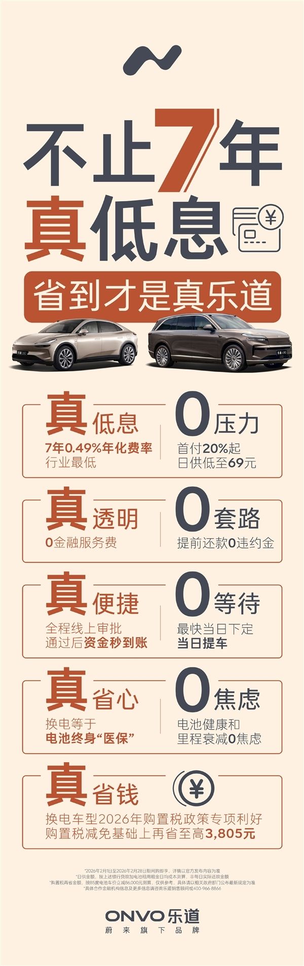 乐道汽车推出7年期低息金融方案,年化费率0.49% 第1张 乐道汽车推出7年期低息金融方案,年化费率0.49% 第1张